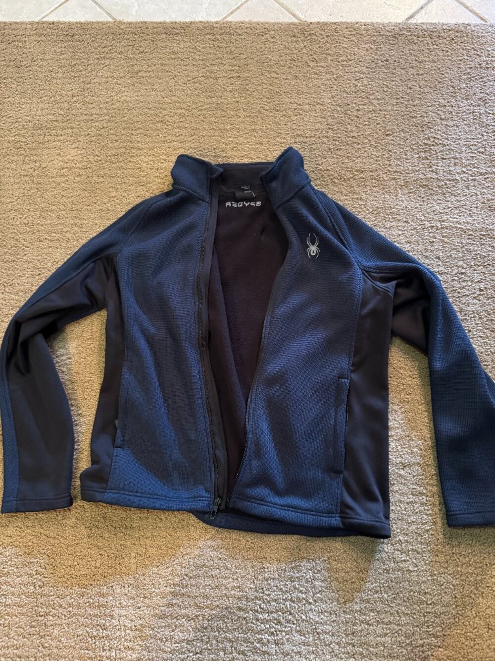 Spyder Navy Blue Light Jacket Large